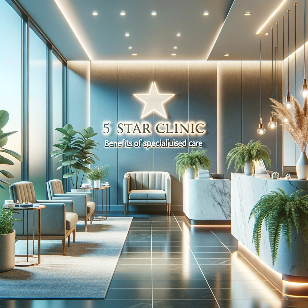 tranquil clinic reception - 5 star clinic